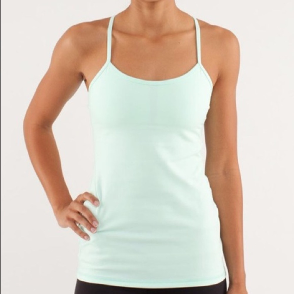Lululemon Power Y Luon Tank Top Mint